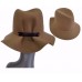's Fall Winter Hat 100% Wool Felt Floppy Fedora Trilby Casual Hats Camel  eb-28811833